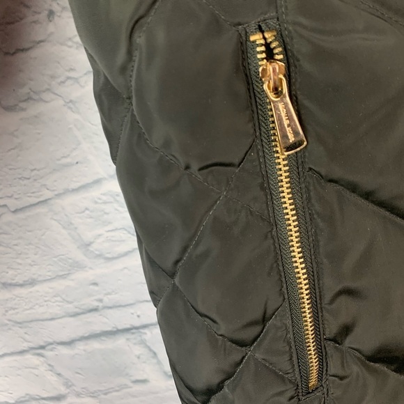 Michael Kors Olive Quilted Longline Puffer Coat S - Picture 7 of 10